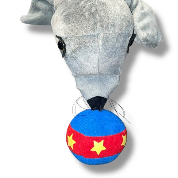 Restoration Hardware Murdock & Ross Hand Puppet Seal with Ball Star Gray Blue - Picture 4 of 14